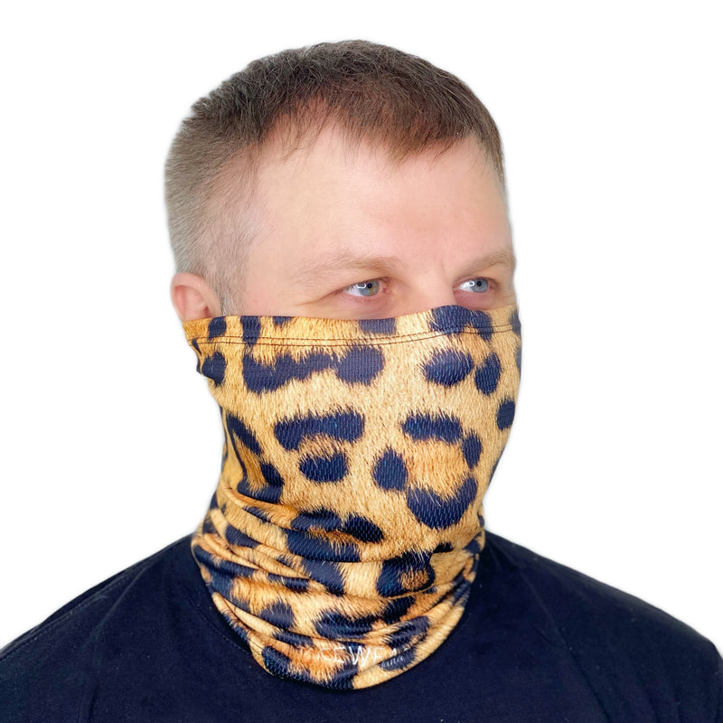 Bandana Neck Gaiter - Leopard - FACEWEAR